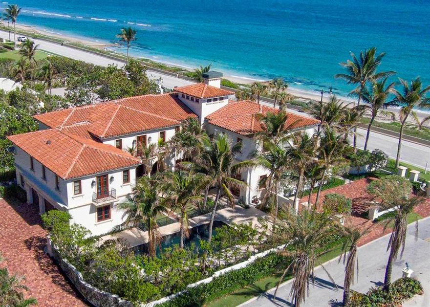 Prime Oceanfront Home with views, glorious beach, quality, ''nearly'' new state of the art construction, totally turnkey and easy! Terrific 6BR floor plan, well proportioned interior spaces surround a stunning pool, outdoor loggia area, perfect for entertaining and casual living. Modern living concepts with kitchen/breakfast opening onto family room, 2 luxury baths in oversized master BR, with generous closet space.