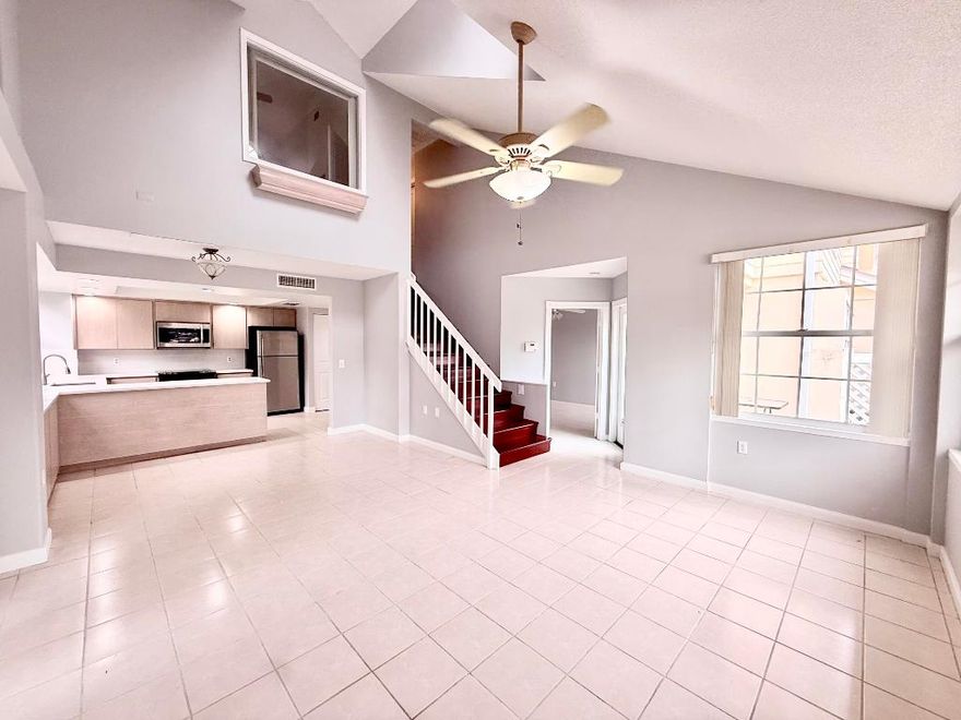BEST PRICED FOR 3 BED AND 2 BATH TOWNHOME IN LAKE CLARKE SHORES AT THE MOMENT. 
Seller Motivated - Priced to Sell Fast!
 This is one of the lowest-priced homes in the entire subdivision with more upgrades than any competing unit.
''Property is being sold unfurnished. Photos with furniture are for staging and illustration purposes only.''
✨ Property Highlights
• New Roof, New Master Bath
• High Vaulted Ceiling
• Fresh Interior Paint - Modern New Look
• Updated Kitchen
• Remodeled Primary Bathroom
• Steps from the Pool Area
• Beautiful lake view Community
• 24/7 Man-Gated Community
HOA Includes
 Water/Cable/Sewer, Roof, Exterior, Insurance, Gated Security, Common Areas/Lawn, Pool/Tennis Court
 Prime Location
Located in the heart of Lake Clarke Shores (Lake Worth)