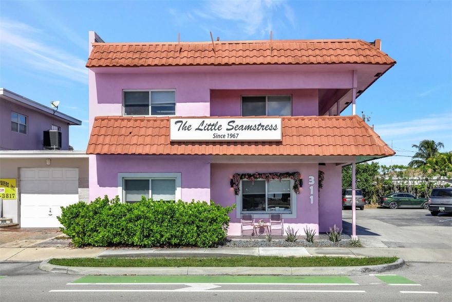 Free Standing 2-Story Building on Prospect Rd in Central Oakland Park Business District.  (1) mile to Expressway with Flexible B-2 Zoning (Permitted Uses List Attached).  Mixed-Use Property currently set up as Two Units easily restored to 4 (4 meters)!  Owner/User or Investment.  2nd Floor Residential Allowed!  NEWER IMPACT WINDOWS/DOORS, ROOF, AC & ELECTRIC..Super Well-Built Concrete Commercial Property!  Current Owner occupies entire building and will vacate prior to closing.  (Survey Attached).