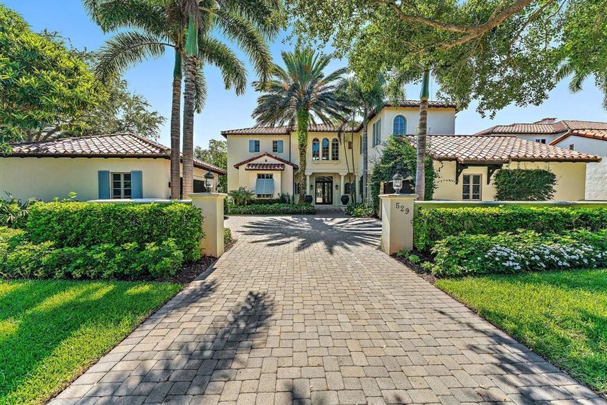 Extraordinary Estate Home on the 3rd hole of the Jack Nicklaus signature course at Trump National, Jupiter! The cul-de-sac location provides both a private and picturesque setting with expansive golf and water views. This elegant home has been renovated throughout and is move-in ready . It features a large first floor master suite w private access to the manicured pool are , gourmet kitchen that opens to dining & expanded family room, impact glass, fireplace, large family room. 4 second floor bedrooms, two with balconies overlooking pool and golf course .  The second floor also features a separate office and a large loft. 2 garages for up to 4 cars.  Membership options are flexible, non-mandatory. Perfectly situated in the heart of Jupiter - close to the beaches, shopping and restaurants.