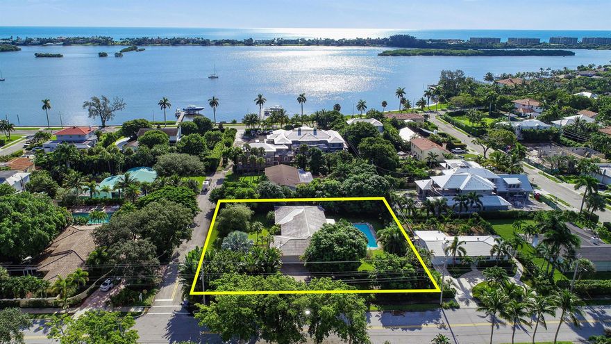 Exceptional opportunity in the lake block of the South of Southern neighborhood. Renovate, tear down, or potentially subdivide. Current home is a charming 3 bedroom/3 bath with large swimming pool, spa, 2 car garage, and endless potential. Impressive corner lot of rare size boasting over 26,195 +/- square feet (155 front x 169 depth). Located in a private enclave only 2 homes off the Intracoastal with direct access to Flagler Drive and Summa Beach. Great for developers or end users. This estate-sized property offers incredible potential and possibilities on one of the most desirable streets in the South End. Located in the South Olive Elementary school district and minutes from downtown West Palm Beach, PBI airport, I-95, Palm Beach, The Square, Worth Ave and the area's best restaurants.