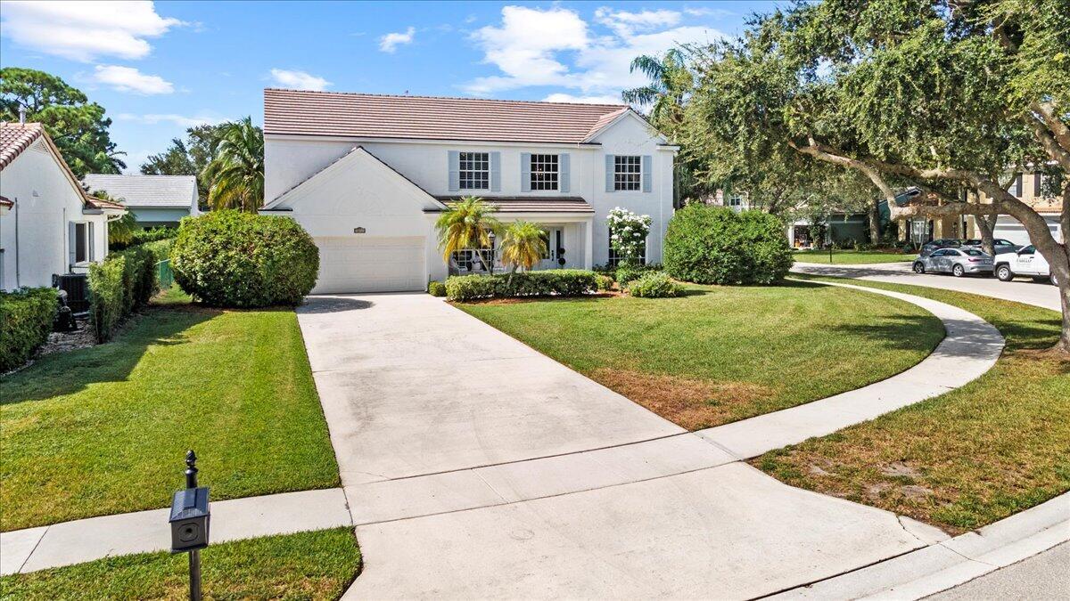Stunningly renovated 4bedroom + den, 3 bathroom, 2 car garage pool home in the Highly desirable Hunt Club neighborhood of Palm Beach Gardens. It features a new kitchen with quartz countertops, custom cabinets, and newer stainless-steel appliances. This home has Hurricane impact windows for peace of mind. Situated on one of the largest corner lots in the community with an extended driveway and large private backyard. Formal dining and living rooms, spacious family room, and screened, covered lanai overlooking the sparkling pool. Upstairs, the large primary suite offers a huge walk-in closet. Additional bedrooms are generously sized, plus a walk-in attic for extra storage. Close to top schools, shopping, dining, beaches, Florida living at its best. Buyer to verify all info and measurements