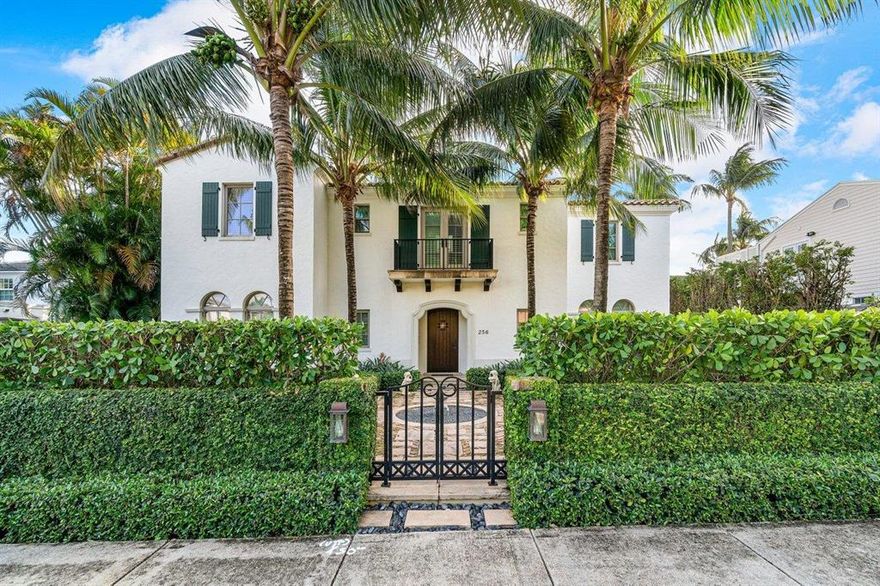 Now available for sale is 256 Cordova Road, a 4,802 SF, 5 bed + den, 5 bath and 2 half bath custom built (circa 2014) estate, located just one home away from the Intracoastal.  Full impact glass, high ceilings throughout, hardwood floors, chef's kitchen with top of the line appliances, detached guest house, resort style pool area with outdoor kitchen round out this exceptional offering. The El Cid Neighborhood is minutes from Downtown West Palm Beach and Palm Beach. A-rated schools such as Palm Beach Day are within walking distance. Shopping the famous Worth Avenue and visiting area attractions such as beaches, tennis, golf, private clubs, and the South Flagler Lake Trail could not be more convenient from this incredible location.