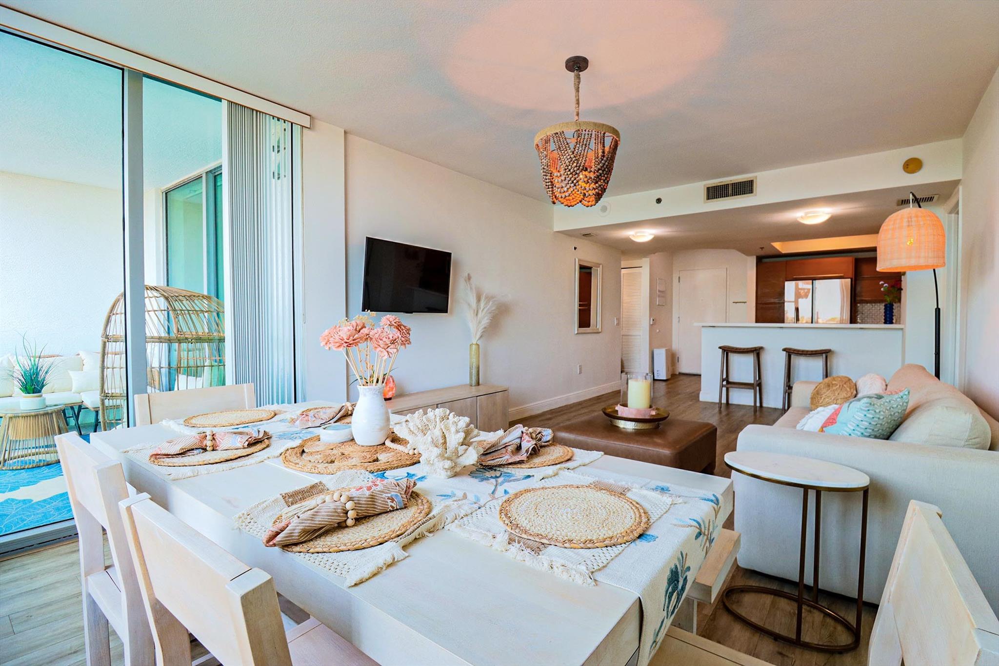Stunning 2 bed, 2 bath condo in Sunrise's TAO at Sawgrass building. This unit offers 1,165 sqft of living space, complete with over $30k in recent upgrades! Enjoy a sleek kitchen with new Samsung Bespoke appliances & new backsplash, spacious living area with ample natural light that leads to your private balcony complete with impact windows and serene lake views. The bright primary suite features walk in closets and private bath equipped with separate tub & shower & dual sinks. Brand new washer/dryer in unit. TAO at Sawgrass has top-tier amenities, including a 24-hour concierge, pool, fitness center, tennis courts, sauna, and more for you to enjoy, all in close proximity to Sawgrass Mills with easy access to I-75 and 595. Two parking spaces included with the unit! ($15k value).