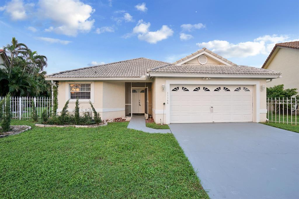 SINGLE FAMILY HOME 3/2 for immediate occupancy. Open, bright and light with tranquil lake view. Freshly painted and cleaned with immediate occupancy. Brand new flooring. Move right into west Boca and enjoy life again.