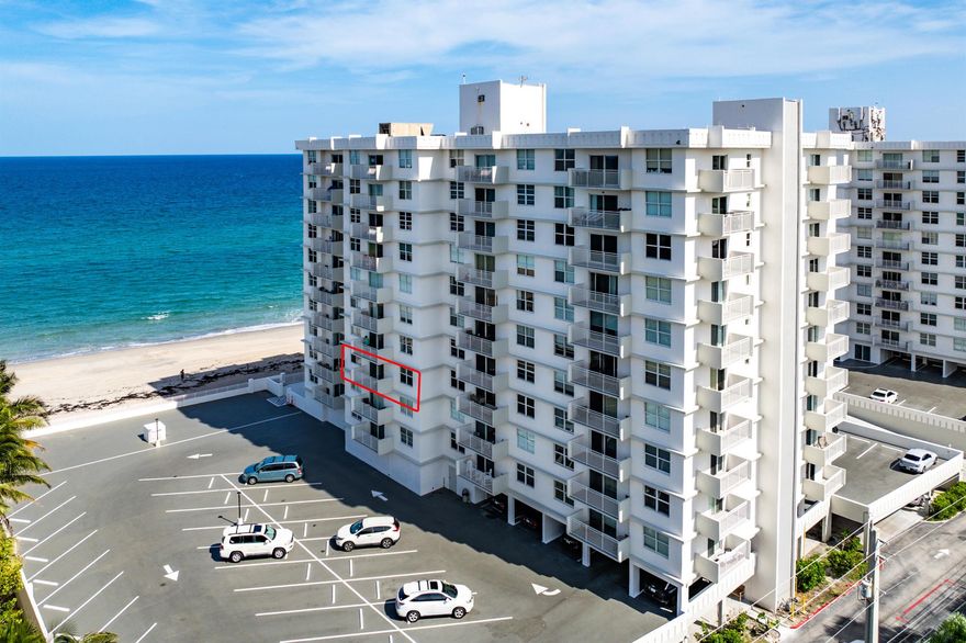 Step into coastal living at 45 Ocean with this 2-bed, 2-bath, 1,100 sq ft residence offering unobstructed ocean views from every room. Facing north, the unit is bright, clean, and move-in ready, with tasteful updates throughout. The open layout flows seamlessly, and the option to purchase furnished adds convenience for an easy transition. Enjoy one of the best locations in the building--just outside your door are the laundry facilities and trash chute. From sunrise to sunset, the Atlantic is your backdrop. Perfect as a primary home or seasonal retreat, this condo combines comfort, practicality, and an unbeatable view in one of Highland Beach's most sought-after communities. Also no waiting period for renting if you wish to use your new home as an investment property as well!