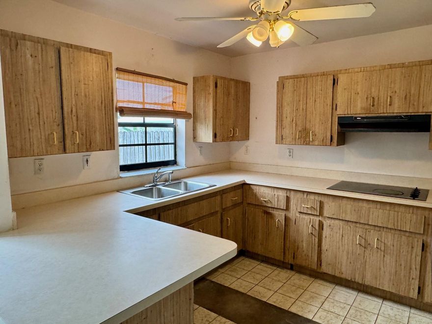 Desired East Andrews Garderns neighborhood. Home offers 3 bedrooms and 1 bathroom. Loads of potential with its very spacious living room and dining area.  Kitchen is larger than many homes in the area as well.  Plenty of room for a pool.  Air conditioning was replaced in 2017. Gas tankless water heater 2015, roof replaced in July 2013. There is a gas tankless water heater. Close to many shopping and grocery options, 10 mins to the beach, 10 mins to downtown and 20 mins to the FLL airport!