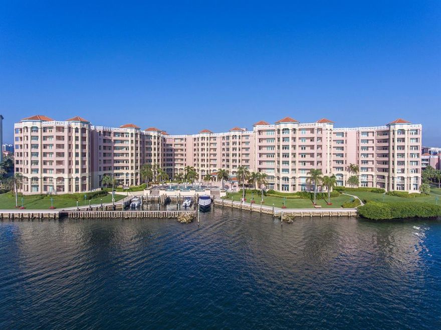 OUTSTANDING AND MOST SPECIAL GRANDVIEW VILLA WITH THE MOST STUNNING WRAPAROUND WATER VIEWS! COMPLETELY UPDATED AND REBUILT FROM THE WALLS OUT WITH NO DETAIL OVERLOOKED OR FEATURE LEFT OUT. FULL IMPACT GLASS DOORS AND WINDOWS. GOURMET KITCHEN WITH ABUNDANT STORAGE INCLUDING WALK IN PANTRY. SPACIOUS ROOMS WITH SWEEPING WATER VIEWS OVERLOOKING THE INTRACOASTAL AND WITH VIEWS TO THE OCEAN. WRAPAROUND BALCONIES FROM END TO END. STUNNING MASTER SUITE WITH CUSTOM FITTED DRESSING CLOSETS, AMAZING BATH WITH TUB AND SHOWER AND ADJOINING OFFICE. PRIVATE GUEST SUITE WITH ENSUITE BATH. THIRD BEDROOM PRESENTS AS A FABULOUS DEN, LIBRARY OR GUEST ROOM. STUNNING ALL NEW LOBBIES, CLUB ROOMS, FITNESS CENTER, CARD ROOM, JUST BEING COMPLETED. ON THE GATED GROUNDS OF THE BOCA RESORT AND CLUB. 2 GARAGE PARKING