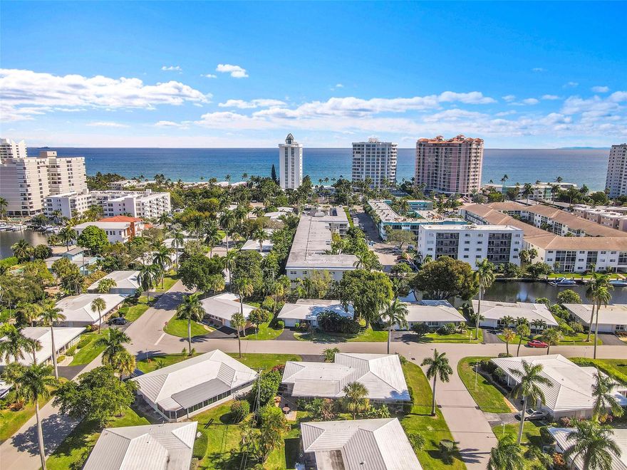 Enjoy the ultimate Lauderdale-by-the-Sea coastal lifestyle in this first-floor, corner-unit, located directly across the street from the beach, featuring private beach access & boat dock availability. This unit offers peace of mind with ALL impact windows & doors, brand-new A/C, W/H, & electrical panel, plus a spacious walk-in closet & a screened porch overlooking the pool area. Includes one covered parking space for added convenience. Building has undergone extensive upgrades with NO current assessments, including new roof, walkways, paint, stairs, elevator, renovated pool area, and new water-sports storage racks. Leasing is permitted after one year of ownership. Ideally located just minutes from Pompano Beach Pier, shops, FTL Downtown, dining, beach attractions, transportation, and more.
