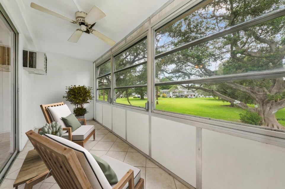 Move-in ready charming condo unit in +55 active community of Century Village. This unit is walking distance to pool, basketball and tennis courts. Located on a second floor unit with laundry room on the same floor. New modern looking laminate throughout the unit. Freshly painted walls and kitchen cabinets, new stainless steel pull-down faucet, beautiful timeless backsplash added in the kitchen. New vanity in bathroom, freshly painted as well and new dual shower head in tub. Federal Pacific electrical panel. Enjoy your morning coffee or afternoon tea on your private patio balcony with peaceful garden views. Come check this unit out!!
