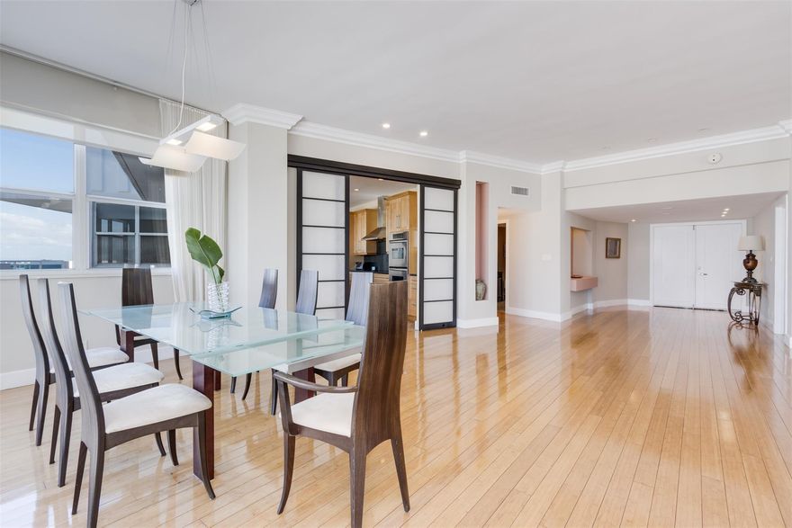 VIEW THE WORLD FROM HIGH IN THIS LUXURIOUS, ONE OF A KIND, OPEN FLOOR PLAN PENTHOUSE ON THE BEACH, 12 FT CEILINGS, GORGEOUS BAMBOO WOOD FLOORS, BRIGHT AND REMODELED THIS AMAZING UNIT WITH IMPACT GLASS THROUGHOUT FEATURES 4 BEDROOMS EACH COMPLETE WITH ENSUITE BATHROOMS, PLENTY OF CUSTOM MADE WALK IN CLOSETS AND A LAUNDRY ROOM. THIS IS THE PERFECT HOME FOR ENTERTAINING WITH ALMOST 5000SQFT UNDER AIR AND OVER 2000 SQFT OF ADDITIONAL TERRACE WITH PANORAMIC VIEWS OVERLOOKING THE INTRACOASTAL AND CITY. THE PRIMARY BEDROOM HAS ITS OWN BALCONY WITH OCEAN VIEW. STEP OUTSIDE IN THE BEACH CABANAS, JUMP IN THE NEW AND HEATED OCEAN SIDE POOL OR JUST EXERCISE INSIDE THE NEW BUILDING GYM. WALKING DISTANCE TO RESTAURANTS AND MALL, OFFERS 24H SECURITY, UNDERGROUND PARKING & BICYCLE STORAGE ROOM. MUST SEE!