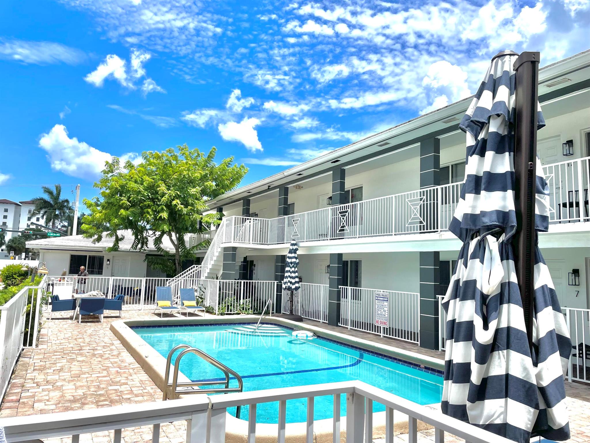 EZ Rental. NO HOA! and pet friendly. Spectacular location just a few blocks from Mizner Park. Amazing 2 bedrooms 1 bath apartment with a refreshing pool just outside your door! I have many other units 1 bedrooms, 2 bedrooms, 3 bedrooms, etc with the same flexibility. Call now!