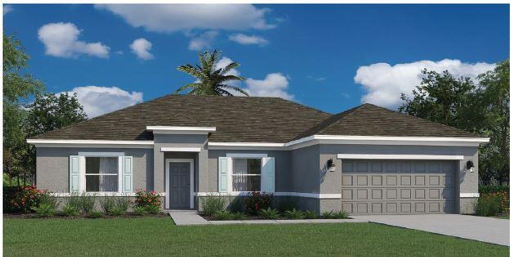 Photo of 2540 SW Edgarce Street, Port Saint Lucie, FL 34953 (MLS # R10797815)