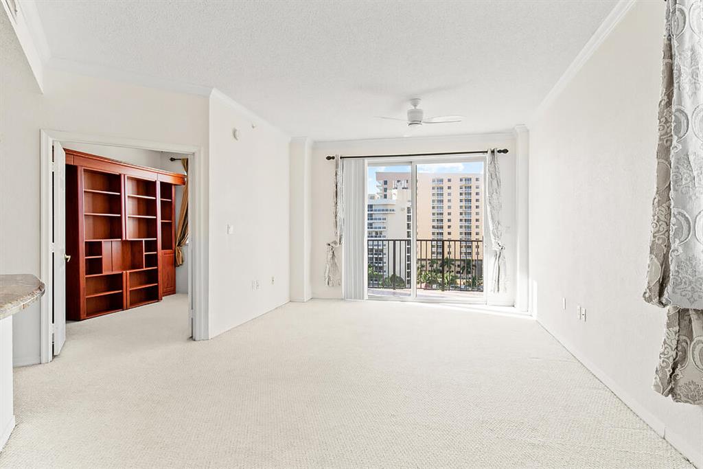 Incredible two bedroom/one bath PENTHOUSE condo at Flagler point. Enjoy spectacular views from your penthouse balcony overlooking the intercoastal, custom kitchen with granite countertops, Murphy bed in guest bedroom/office. Dual vanities in bathroom, full-size laundry room with washer dryer. Two parking spaces included (1 spot is a premium first floor spot) as well as a storage unit (That's unheard of!!!)! This one will not last long, come check it out and make this your new winter getaway or permanent residence. Flagler Pointe has resort style amenities, 24 hour security and concierge, beautiful resort style pool, hot tub, sauna, fitness center, business center and club room as well as billiard room.