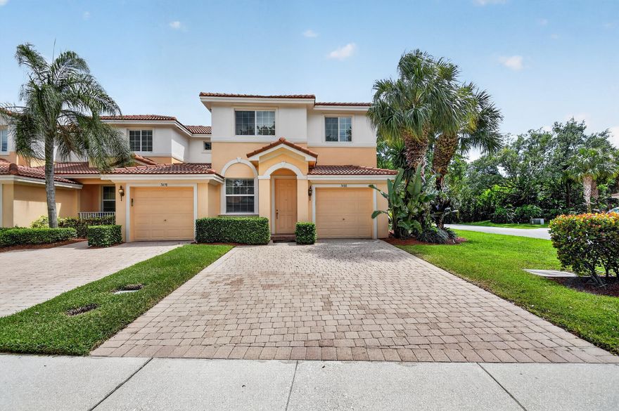 Welcome to one of the most sought-after communities in Boynton Beach—Briella. This beautifully maintained 3-bedroom, 2.5-bath corner townhome offers the perfect blend of comfort, privacy, and modern style. Freshly painted and move-in ready, the home features a bright open floor plan ideal for both everyday living and entertaining. Enjoy peace and tranquility from your private patio overlooking a lush preserve—no rear neighbors for added privacy. Complete impact glass throughout provides security and peace of mind. With its prime corner location, thoughtful upgrades, and desirable setting, this home is ready to welcome its next owner.