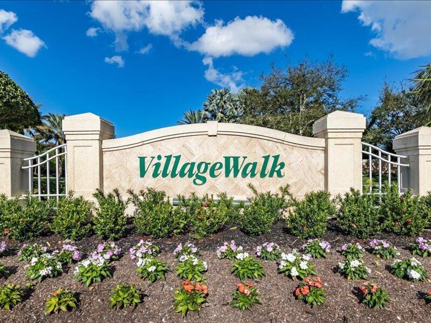 Villagewalk is one of Wellington's BEST kept secrets. Gated, resort style community. 24 hour security with many amenities...Tennis, Pickleball, Fitness Center, Club house, Resort Pool.  Plus a lap Pool.  Beautiful, Extended Villa. Newer appliances, A/C. Accordion Shutters.  Many beautiful shaded areas to walk and ride bikes.  Great location. Must see.