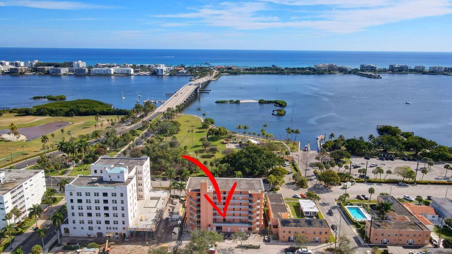 Newly Renovated Unit. New bathroom with shower, vanity and backlit mirror. Updated kitchen with full size range and microwave. New French door refrigerator. New hurricane code sliders and windows. Crown molding. Balcony looking at Bryant Park and the ICW. Large patio on west side to lounge or eat outside. Located next to the Historic Gulfstream Hotel that is being renovated. Reopening Sept 2026 with Restaurant and Bar. Walk or drive to Lake Worth Beach Complex across the bridge. Includes Oceanfront restaurants, shops, parking, lifeguards and parking (annual pass avail.) Walk to Seasonal Farmers Market on ICW on Sat. Walk to downtown restaurants, bars, shops, groceries, golf course and events. Includes community pool, meeting room and more Historical building with public boat ramp at park.