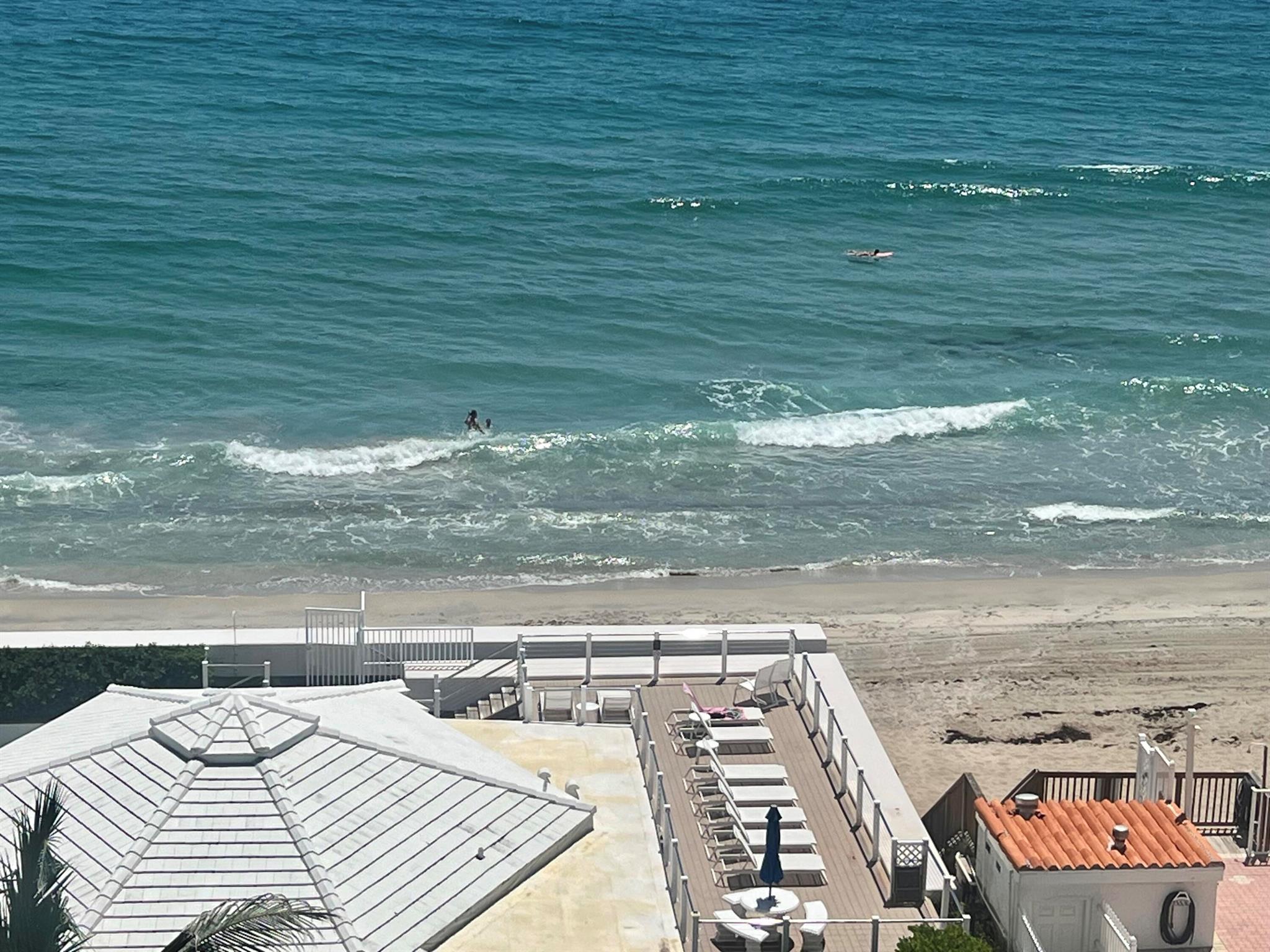 A rare opportunity to own a top-floor, fully renovated penthouse directly on the ocean in South Palm Beach. Enjoy both sunrises and sunsets over the ocean and the Intracoastal.Set in the newly managed Mayfair House, the building has undergone a transformation with a redesigned lobby (in progress), new elevators, refreshed pool deck, and more--with no upcoming assessments.White-on-white finishes and endless blue views create a sense of calm and coastal luxury. The kitchen features Samsung stainless steel appliances, quartz countertops, and custom cabinetry, opening to a separate dining area and an eat-in kitchen.Plenty of closet space and washer/dryer. Storage & one parking space. Close to the Eau Spa, new restaurants & retail. South Palm Beach offers a true beach lifestyle.