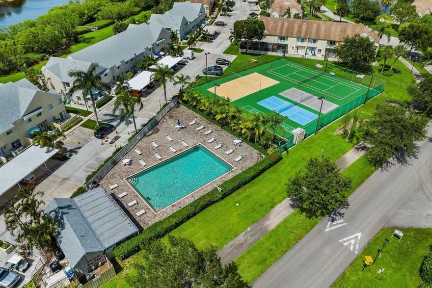 Welcome home to this charming, END-UNIT townhouse in the sought-after Riverwalk community! With 2 bedrooms and 2.5 bathrooms, this place is perfect for anyone craving that laid-back Florida lifestyle. The community amenities are seriously impressive — three pools, tennis courts, pickle ball, basketball, a park, and even a dog park for your furry friend. Love the water? You'll dig the kayak stand and private boat launch right at your fingertips. Nestled in the heart of Jupiter, you're minutes from amazing shopping, dining, and gorgeous beaches. Don't let this one slip away — schedule your showing today! (Interior pictures coming soon)