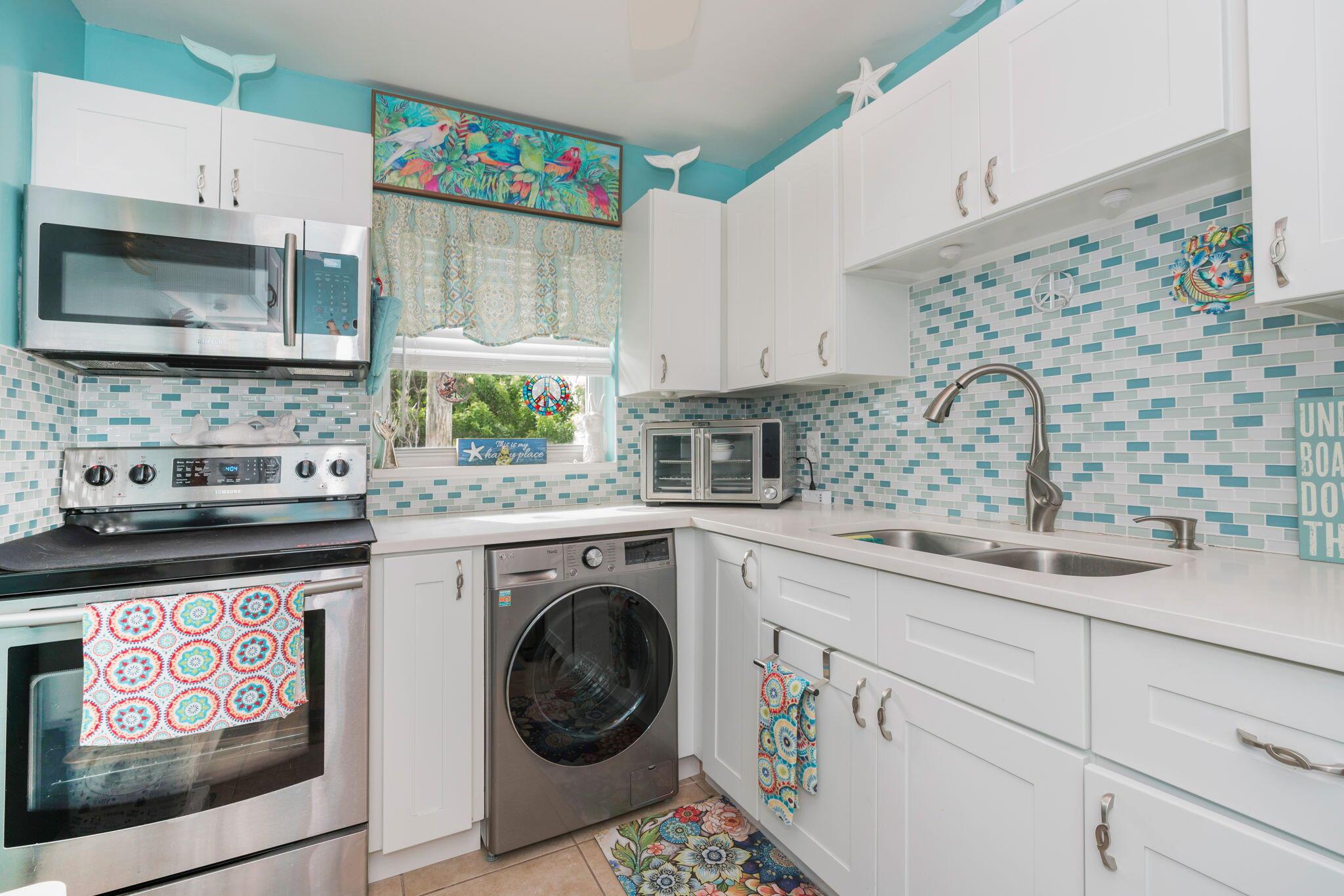 Enjoy the coastal breezes from this bright 2nd-floor corner-unit condo in the heart of downtown Lake Worth Beach. Stroll to restaurants, shops, and nightlife, or head across the street for convenient grocery shopping at Publix. The ocean is just 1.5 miles away, making beach days a breeze.This condo features all impact windows and an impact door, plus the convenience of an in-unit washer. Move-in ready and waiting for your personal touches!The CBS-constructed building is well maintained with a new roof installed in 2017 and exterior painting completed in 2021. Experience the best of South Florida living in this ideal location. Building insurance is included in HOA fee.