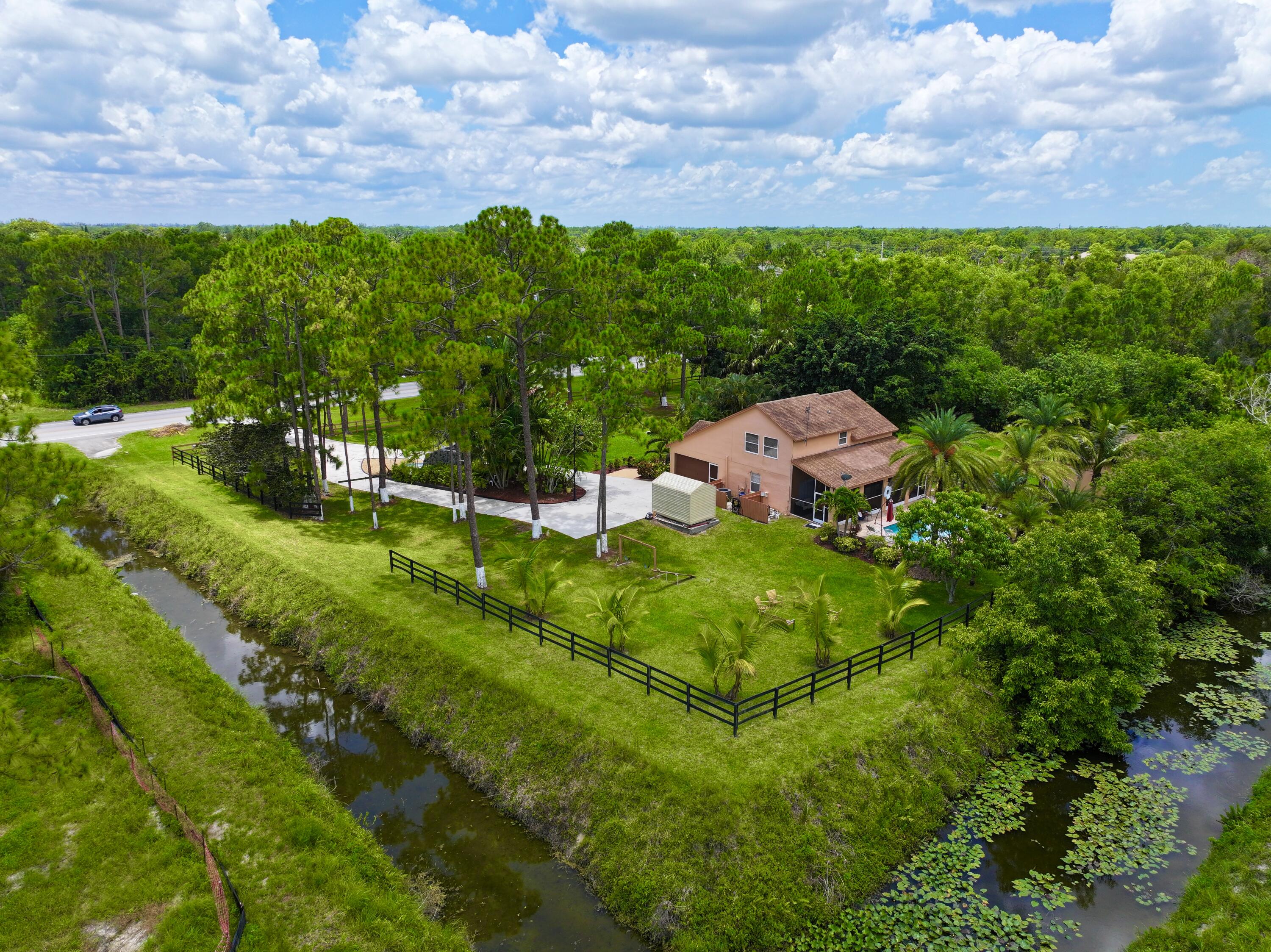 !! City Water !! City Water !! City Water !!CALLING ALL CAR COLLECTORS, BUSINESS OWNERS, LANDSCAPERS OR ANYONE NEEDING A LOT OF LAND SPACE AND GREAT EXPOSURE TO ATTRACT AND ENHANSE BUSINESS ** ** NO HOA !! 3BED/2 BATH/ 2 CAR GARAGE , SCREENED PATIO, POOL HOME WITH DET BLDG - CAN BE USE FOR HORSES/ STORAGE/BARN/CHICKEN COOP PLUS FENCED PADDOCK ***. oversized 1.59acres ** 2631 total sq ft in main house plus 736 sq ft on Det structure ***.welcome WELCOME TO 14765 NORTHLAKE BLVD, WEST PALM BEACH FLORIDA 33412 ***. DISCOVER THIS BEAUTIFULLY MAINTAINED 2631 SQ FT SINGLE- FAMILY HOME SITED ON A GENEROUS 1.59 ACRES LOT ( ~~69,260 SQ FT)IN A NO-HOA , LOW DENSITY AREA JUST MINUTES FROM WEEST PALM BEACH'S FINEST AMMENITIES **SPACIOUS 3 BEDROOM 2.5 BATHROOM OFFERING A FLEXIBLE LAYOUT -IDEAL FOR