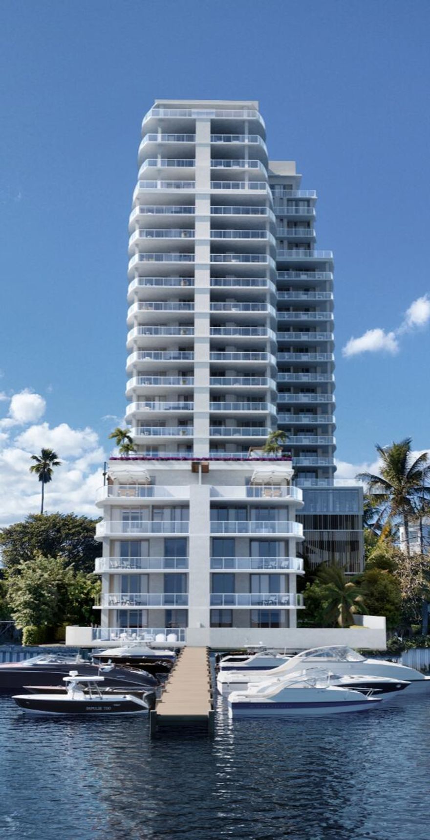 Introducing Alba Palm Beach, a boutique offering of 55 residences located directly on the intracoastal. This 18th floor 3 bedroom 3.5 bathroom residence has southeast exposure awarding sweeping views of the intracoastal, Palm Beach, and the Atlantic Ocean. With just 4 residences per floor, 1102 has a private keyed elevator that enters directly into a private vestibule before entering the home. The open concept floor plan features custom Italian cabinetry and a SubZero and Wolf appliance package in the kitchen, floor-to-ceiling impact windows and sliders throughout, and a 556 SF terrace with a summer kitchen allowing for true indoor-outdoor living.