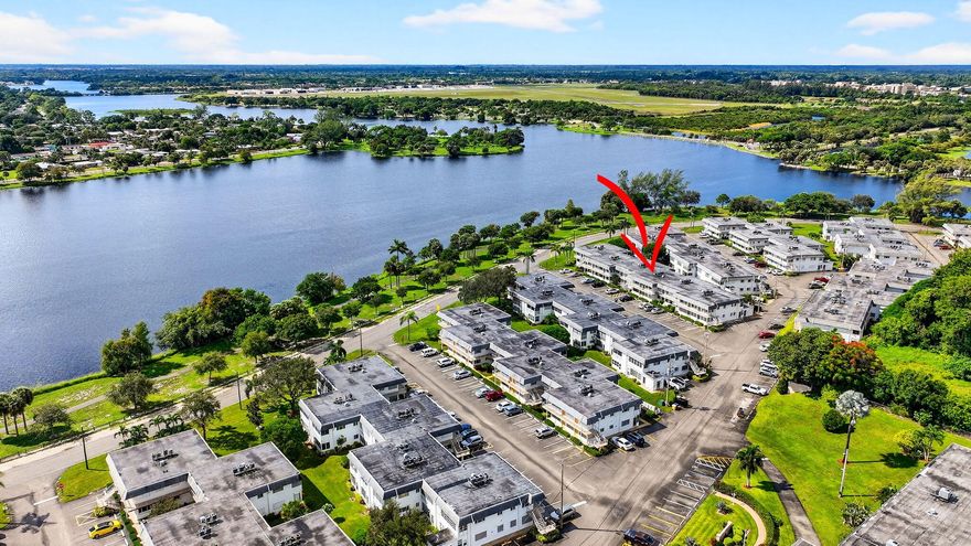 Nicest unit in the complex in the 1-bedroom category. The premier, most affordable 55+ complex in Palm Beach County. Across from 750 acre John Prince Park w/ a 350-acre lake and walking/biking trails. 5 minutes to cute downtown Lake Worth Beach. 8 minutes to ocean. 2 minutes to 95 freeway and Tri-Rail station. 15 min to WPB & Delray Beach. Amenities-rich community w/ pool, gyms, library, auditorium, bocce ball, pickle ball, shuffleboard, putting green, ping pong/billiard table, industrial workshop. Impact windows. Custom paint job throughout. Bamboo flooring. Totally remodeled w/in past couple years. Newer AC & water heater. Assigned parking & guest spot in front of unit. View of lake from LR windows. The beautiful furniture is negotiable. High-end mattress. Artwork negotiable. Call now!