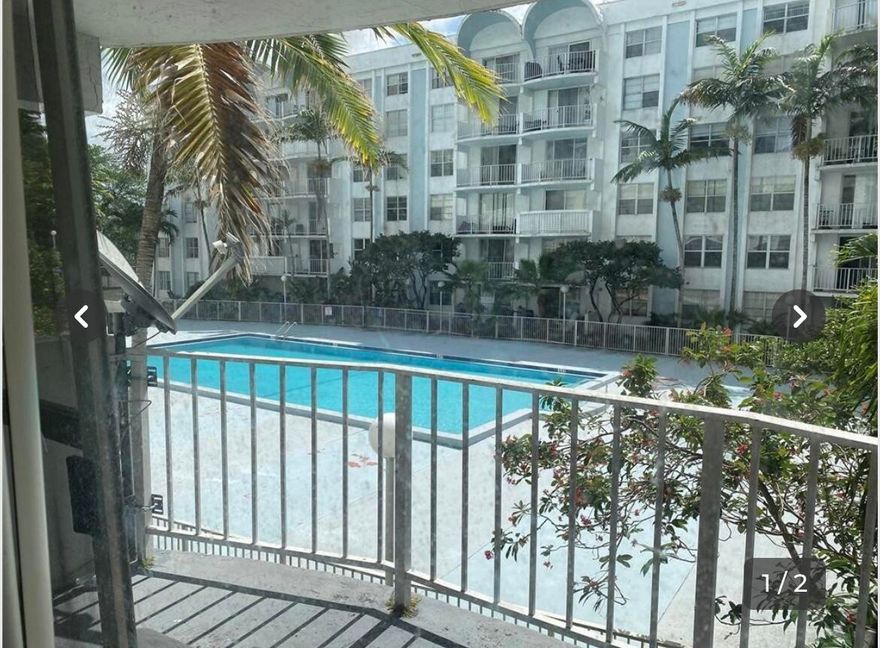 Great investments property 2 bed 2 bath , pool view from unit, great tenant .Call listing agent for more info! Equal Housing opportunity .