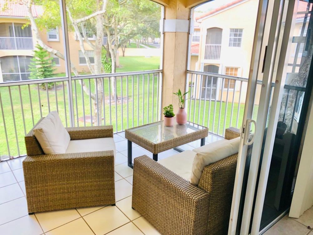 Don't miss the opportunity to live in the sought after Regatta Pointe Community! Great corner unit 2/2 Condo in Miami Lakes with 1 car garage attached, gated community, Community Pool and a "PRIVATE BEACH" with Dock for Personal Enjoyment. Lovely 1405 sq ft second floor unit with vaulted ceilings, large master bedroom with spacious master bathroom and walk-in closet. Open floor with kitchen and living room, all with plenty of natural light coming in. Additional assigned parking space in front of unit. In-unit laundry & impact windows. Regatta Pointe is among the best condominiums in Miami Lakes, with excellent schools in the area for any age. Close to Main Street and its lovely surroundings. Ready to move in prior to the new school Year. Available as of August 9th!!!