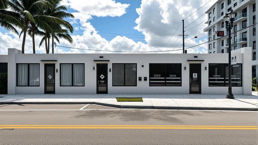 Designed with adaptability in mind, this ground-floor space offers multiple layout configurations suitable for a wide range of commercial users—from customer-facing retail to professional office, creative studio, or food-adjacent concepts. With two separate storefront entrances, and generous clear-span interiors, the space can function as a single cohesive operation or be programmed into distinct front- and back-of-house zones.