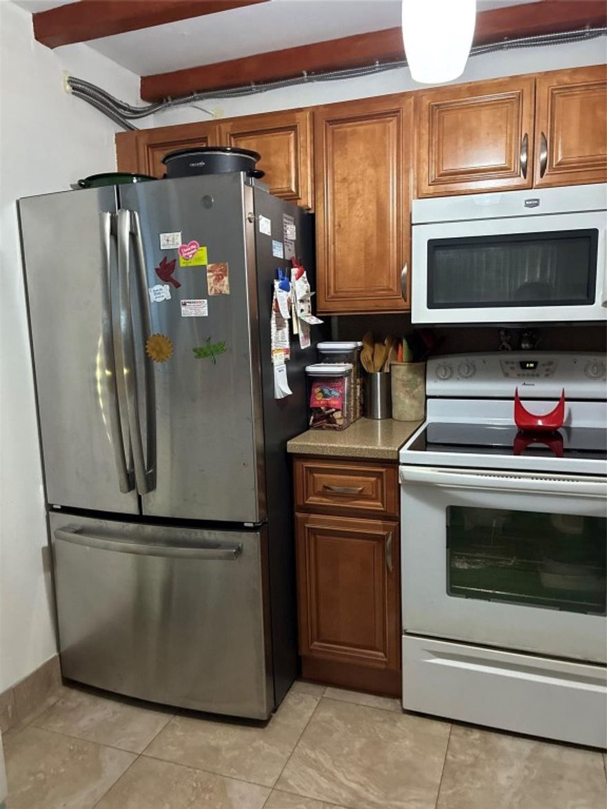 Very nice condo FOR SALE on the ground floor at Brittany. Corner unit spacious one bedroom with 1.5 bathrooms. ALL Tiled no carpet. Modern look. Granite counter top with SS double door fridge and black oven and dishwasher (will be replaced before closing). Rented all January. Stackable washer/dyer in the Florida room in the back (very big space that can be used as an office or a storage). Fantastic club house with pools, fitness center, theater, hairdresser, cards, tennis and many other activities. Service bus taking residents to grocery stores included in the HOA fees.