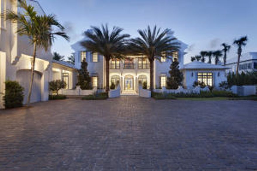 One of South Florida's most prized spans of coastline gives sublime allure to this stunning walled and gated New oceanfront estate tucked away in the tranquil seaside hamlet of Gulf Stream.  Beckoning to pristine sands and endless ocean waters, this 6 bedroom Bermuda-inspired masterpiece, created through the partnership of architect Richard Jones and renowned builder,  Seaside Builders. Fronting 150+/- feet on the Atlantic Ocean, and stretching 514 +/- ft deep.***SEE SUPPLEMENT FOR FULL DETAILS*****The information herein is deemed reliable and subject to errors, omissions or changes without notice.  The info has been derived from architectural plans or county records.Buyer should verify all measurements.