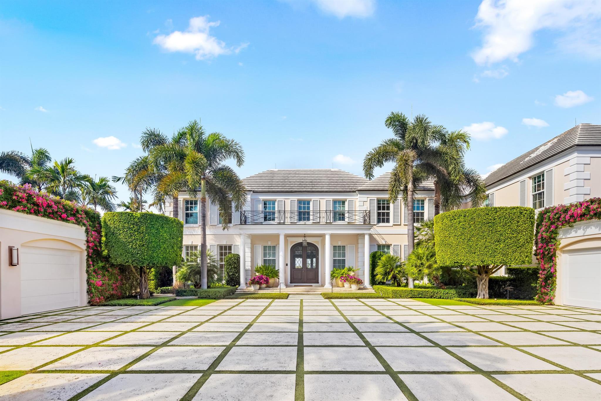 Welcome to 631 Island Drive, an immaculate direct intracoastal Georgian-style residence on coveted Everglades Island in Palm Beach. The home boasts 6 bedrooms, 6 full bathrooms, and 3 half bathrooms. Experience exceptional sunsets with panoramic west-facing views greeting you from every inch of the expansive Primary suite and downstairs living spaces. With 130 ft of direct water frontage and a private dock ready to accommodate your vessel, this fully gated estate features bespoke outdoor spaces for entertaining, dining, and relaxing, as well as a separate staff bedroom downstairs.