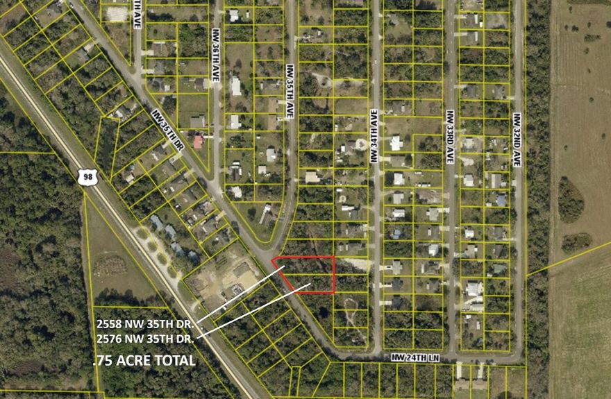 Basswood vacant land, double lot totaling 3/4 acre, lot 33 & 34, close to schools and shopping, but outside city limit. New homes are being built in this area, all paved roads and utilities in place.