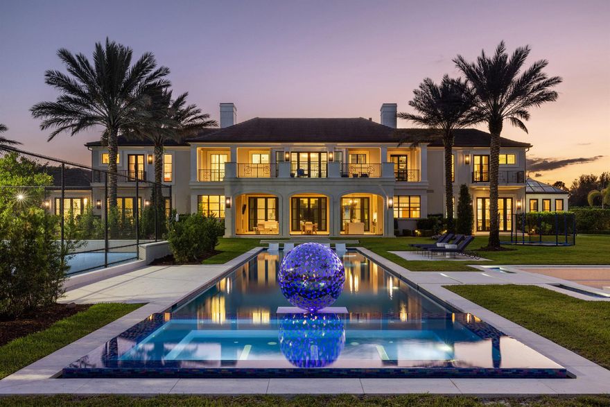 La Maison Blanche -- The Pinnacle of Lakefront Luxury; Stone Creek Ranch, Delray BeachWelcome to La Maison Blanche, a rare architectural triumph that redefines estate living in Stone Creek Ranch -- an ultra-private enclave of only 37 grand compounds spread across nearly 200 verdant acres in the heart of Palm Beach County. Quietly known as home to titans of industry, global entertainers, and legacy families, this community represents the pinnacle of South Florida luxury living -- where privacy, prestige, and power harmonize behind guarded gates.This 16,000+ SF east-facing lakefront estate is a masterstroke of design and detail, brought to life by Ellemar Builders, the celebrated visionaries at Affiniti Architects, and curated by internationally renowned Marc Michaels ->