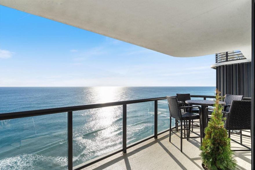 Highly sough after oceanfront condo with two private balconies with east and west facing views! 

Enjoy a semi-private elevator entry, 24 hour attended lobby, pool, tennis courts, gym with full reserves while having walkability to dining and shops.