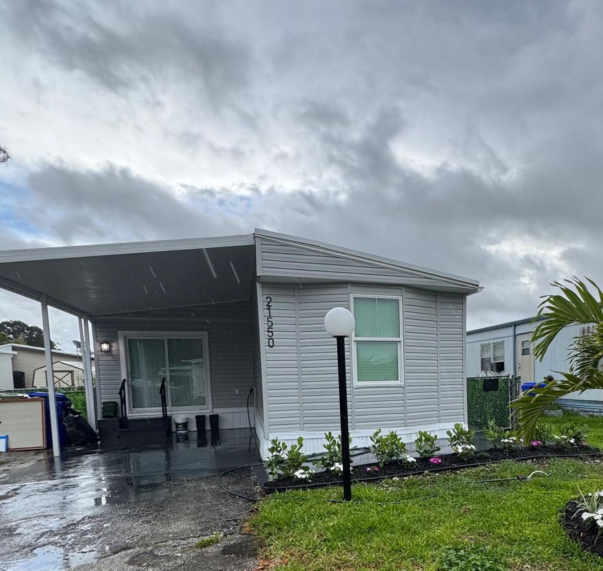 Absolute stunning condition. Renovated to resemble a brand new 2026 designer home. No expense spared. 4 mini split brand New AC systems. If you are looking for a very unique mobile home in the best community in Broward county look no further. HOA is cheap and provides pool, tennis, clubhouse and lake access.