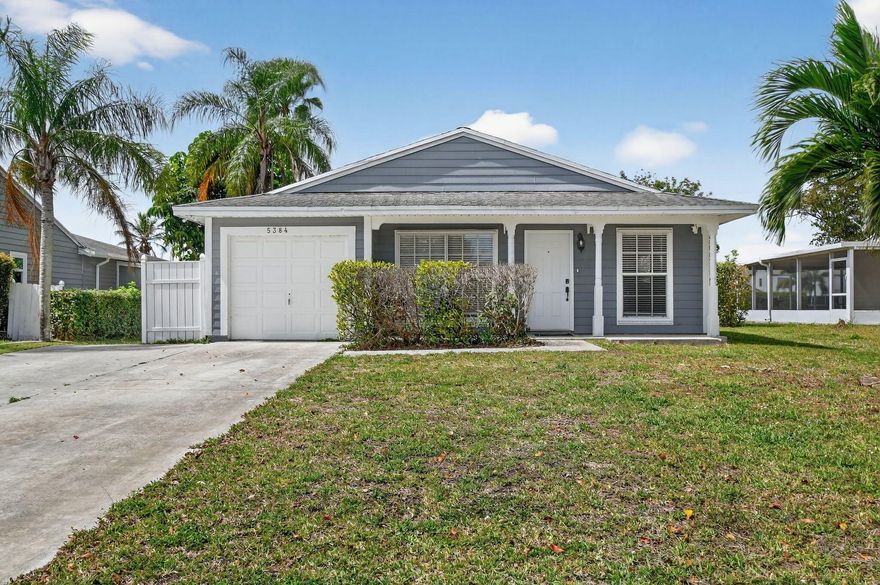 ASSUMABLE FHA LOAN @ 3.13%! Welcome to your waterfront sanctuary in Boynton Beach's sought-after Waterchase. This updated 3-bedroom, 2-bathroom gem shines with a sleek white kitchen featuring black granite countertops, stainless appliances, and breakfast bar seating. The airy layout flows into three true bedrooms and modernized baths, but the real magic happens outside. Relax on your screened patio or play in the oversized, fenced yard, all while enjoying peaceful canal views and ultimate privacy. Complete with an extended driveway, 1-car garage, and access to top-tier A-rated schools, this home offers a lifestyle upgrade at an unbeatable value. It's move-in ready and waiting for its next chapter--come see why this is the one you've been waiting for! Schedule your private tour today.