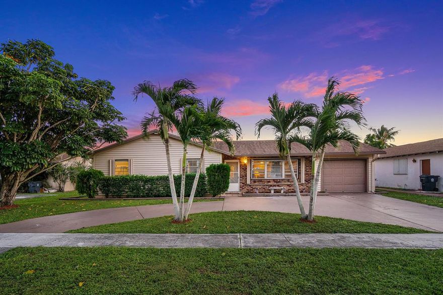 Welcome Home!!  Beautifully maintained 3/2/1 Single Family Home in quiet family neighborhood.  No HOA!  Bring the kids, parents, pets, boats or RV.  This home is centrally located to everything yet still tucked away enough to feel private.  The circular driveway and attached garage, gives you ample parking.  The garage has built ins for additional storage with still plenty of room for storing your vehicle. The New AC system comes with a transferable warranty to the lucky new owner, along with a maintenance plan every 6 months.  All AC ducts are new and were just cleaned and sanitized.  New plumbing in Kitchen and Laundry area. Beautiful ceramic wood tile throughout home. The screened in patio area off of the dining room lends to another living space for you to enjoy. Electric was set up for a hot tub on the patio as well as readied for an automatic sprinkler system for the fully fenced in large yard.  Detached small utility shed located in the back yard, for lawn tools and equipment.  Great home for first time buyers or a growing family.