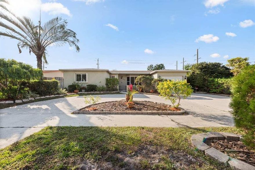 3/2 with pool and office with separate entrance. Brand new roof with transferable warranty. Accordion shutters and upgraded side slide 1/4 thicker PGT windows.New total bathroom remodel and new vinyl floors,new flooring in all bedrooms. Master has large walk in closet with closet organizer , chrystal chandelier with updated bath with jacuzzi tub/ shower combo.. Updated kitchen with granite and 15in uppers with double wall ovens and stainless appliances and brand new refrigerator . island with cooktop ceiling fans with lights in every room .stackable LG washer/ dryer.Stucco exterior with1750 square ft. pavers extending your living space outside, fire pit area. Shed ,peach, mango,avocado,fig, and star fruit along with herbs and a garden, butterfly plants, privacy fence & storage. AS IS Wood privacy fence & pool storage