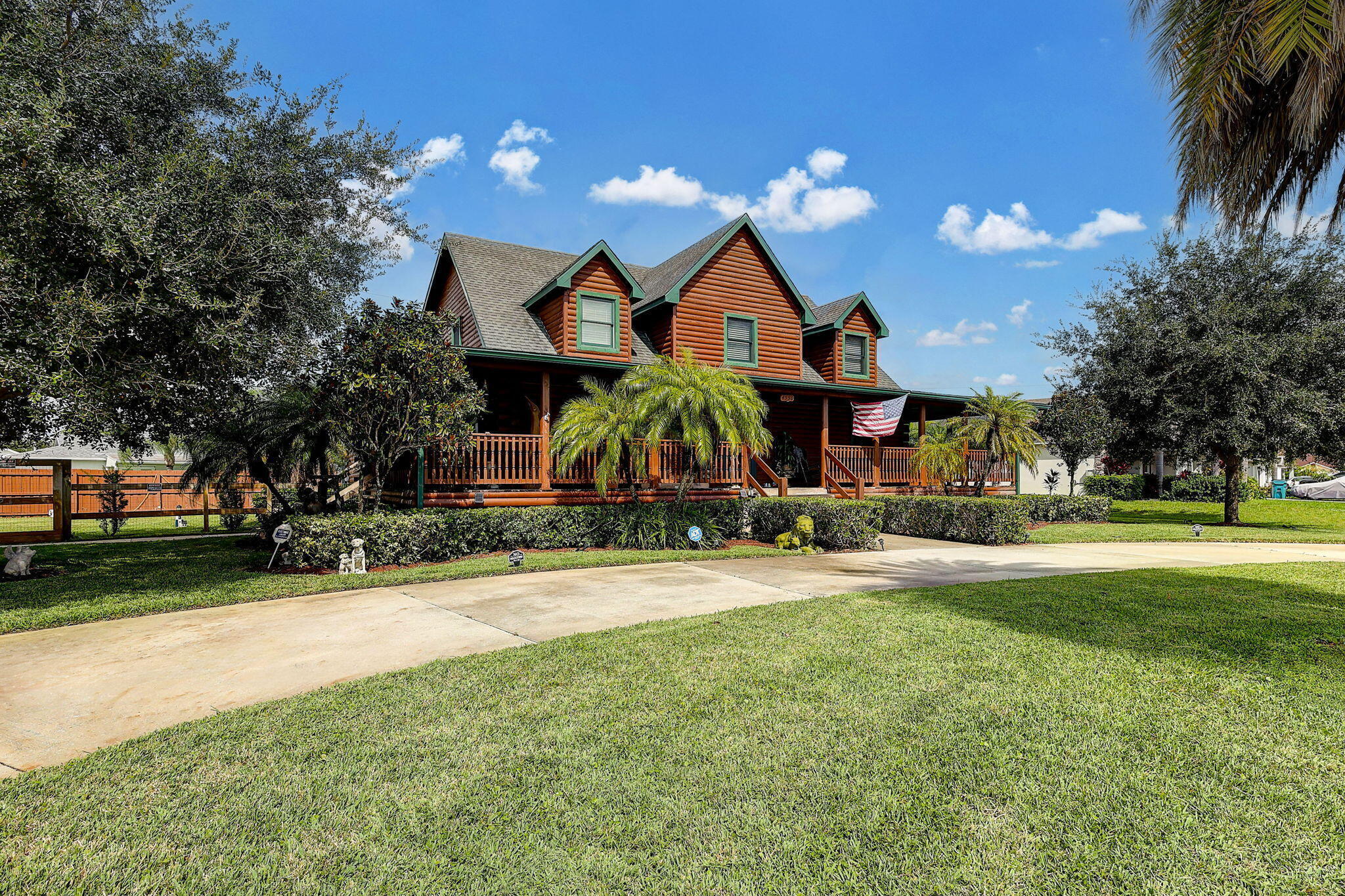 Gorgeous log home with a pool! No HOA. Fully fenced double lot. Detached 3 car garage. Custom Southland built home with borage treated Kiln dried sterilized logs. The home features an open floor plan on the first floor that offers a bonus room that could be a 4th bedroom, 2 full and 2 half baths, salt water pool (2017), hot tub, all wood and tile flooring, fireplace, stainless appliances, walk in pantry, granite counters in the kitchen and baths, real wood cabinets. Master bedroom on main level and two bedrooms upstairs with a large loft area. AC less than a year old. 3 car detached air conditioned garage. Gravel side area beside the garage is perfect for a boat or RV. Circular driveway for plenty of parking. No HOA, bring all the toys.