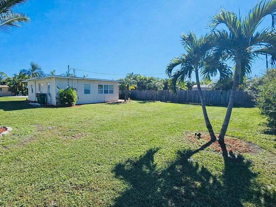Owner financing available! No HOA. 2/1 CBS home in Port St. Lucie featuring a screened in patio and an additional paver patio overlooking a spacious backyard, ideal for outdoor living and entertaining. Solid CBS construction ensures lasting value. The home is conveniently located near shopping, dinning, medical facilities, and major roadways including I-95 and the Florida Turnpike. Nearby recreational options include Loyalty Park, The Saints Golf Course on Morningside Blvd, and a variety of city parks and trails. Port St. Lucie Botanical Gardens, Oxbow Eco Center, and Savannas Preserve State Park are just a short drive away, offering outdoor activities and family friendly amenities. Perfect for homeowners or investors seeking a property with local conveniences and recreational access.