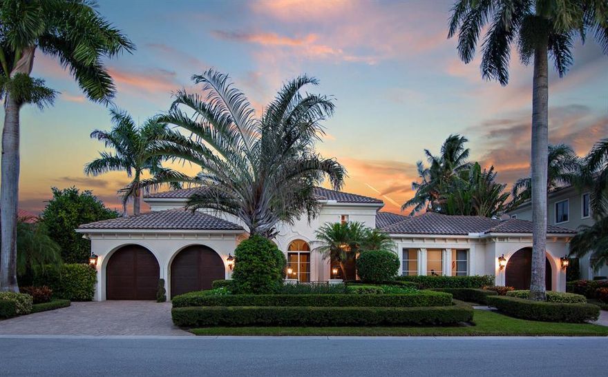 Paradise Found! Would you like to wake up to clear blue waters on your private dock, enjoy tropical weather year round AND lower taxes? This exquisite modern mediterranean home is a must see! Boasting 100' of deep waterfrontage, wide water view, accommodates 80' yacht, 45' dock w/ electric & water, 20,000 lb boat lift, directly on the North Palm Beach Waterway, no wake zone w/ no fixed bridges and located in one of the most exclusive waterfront communities in North Palm Beach, Harbour Isles.  Some of the many custom features include  saturnia marble and wood floors, gorgeous kitchen w/ natural gas cooktop that anyone would love to cook in, stone fireplace, ensuite baths, split floor plan, expansive loggia with summer kitchen, cabana bath, wet bar, 3 car garage, impact windows,