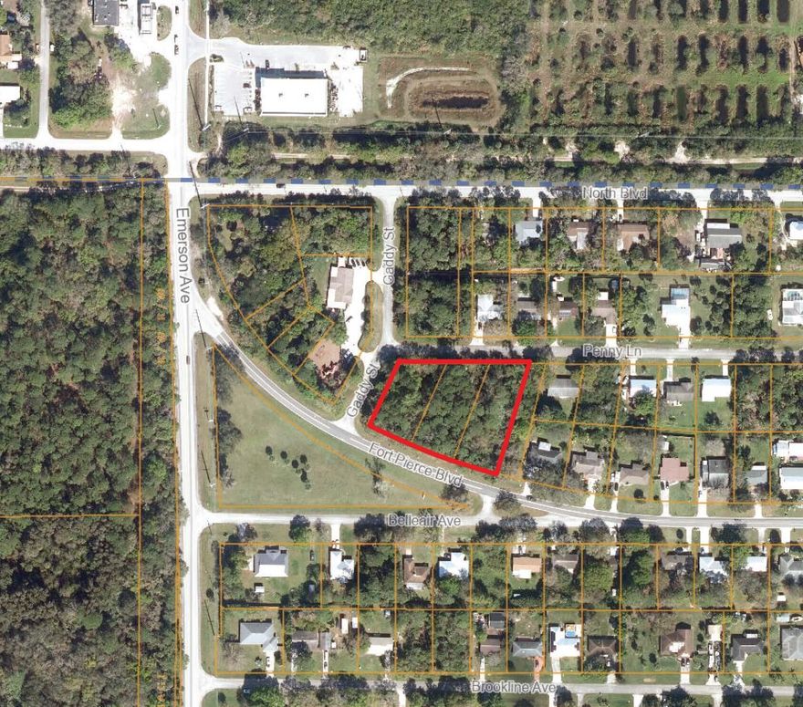 1.12 ACRE VACANT RESIDENTIAL OR COMMERCIAL BUILDING LOTS. CONSISTING OF 3 SEPARATE PARCELS. SOLD AS A PACKAGE THIS OPPORTUNITY CAN HAVE MANY USES. ZONING IS COMMUNITY NEIGHBORHOOD THAT ALLOWS FOR COMMERCIAL USE OR CAN BE 3 RESIDENTIAL BUILDING LOTS. EACH PARCEL MEETS THE MINIMUM SQUARE FOOTAGE ON ITS OWN AND EACH LOT IS SUITABLE TO BE BUILT ON. TOTAL LOT SIZE IS 131' BY 278' BY 219' BY 261' OR 48831.55 SQ'. LAKEWOOD PARK PROPERTY OWNERS ASSOCIATION IS A VOLUNTARY HOA AND IS NOT REQUIRED TO BE A PART OF. IF DESIRED IT IS $150 PER LOT PER YEAR. PROPERTY ADDRESSES 8702 8704 8706 FT PIERCE BLVD