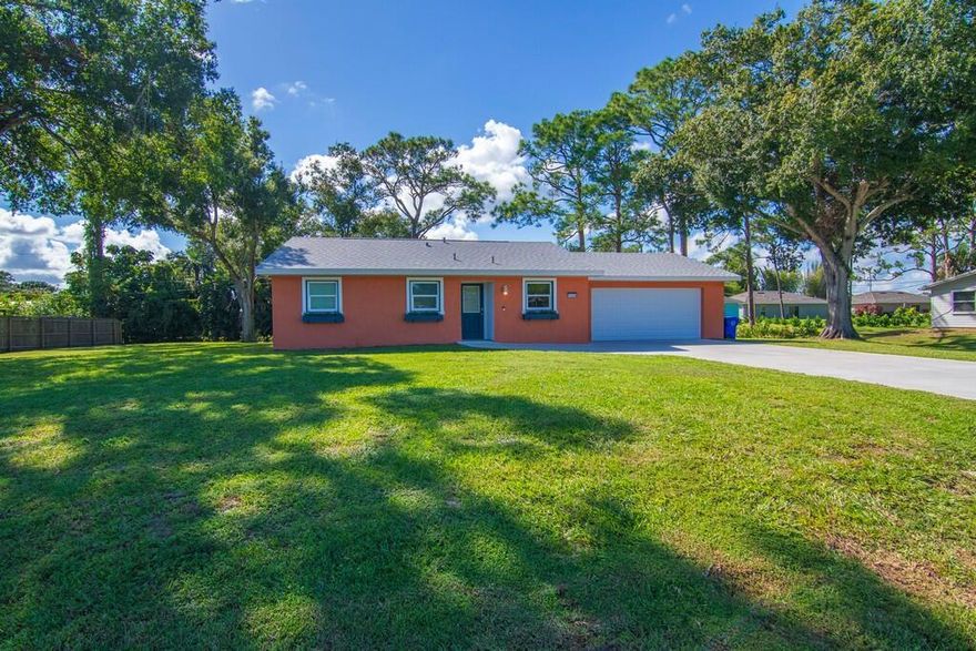 This completely remodeled turnkey 2/2/2 home on .48 acre lot is just waiting for it's new owners. Everything has been taken care from the roof to the floors. New roof 2023, AC 08/2024, upgraded electric, impact windows and doors, and city water hookup all 2023. The home is centrally located near shopping, restaurants, I-95 and all of  Sebastian's natural beauty. All furnishings are offered for sale. The home is currently registered as an AirBnb and or it would make a great seasonal residence.