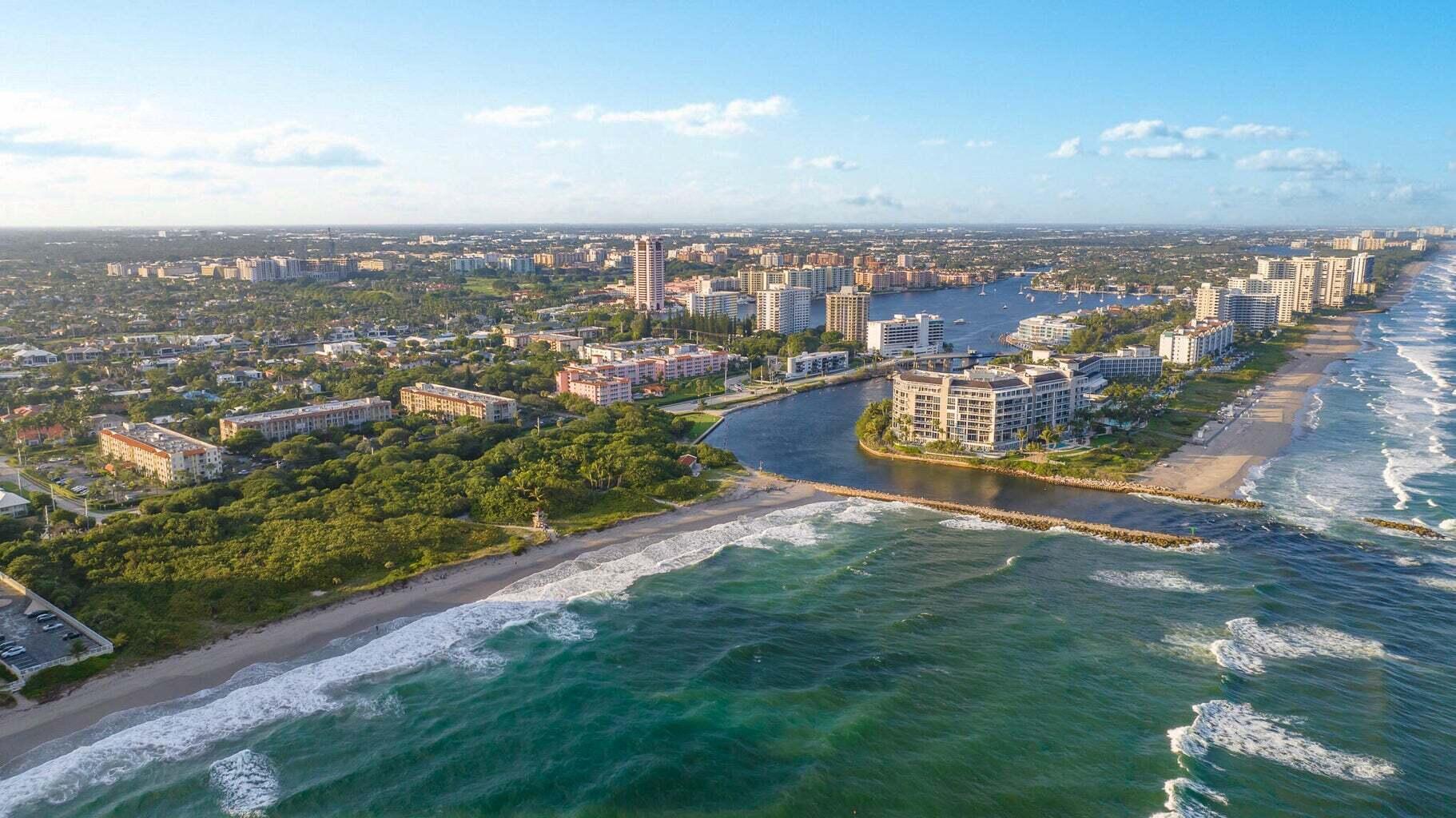 Off Season lease available from May 1st - October 31st. Not available for 2026 Season. Spacious three bedroom located directly across the street from the beach and minutes to Downtown Boca! The polished coastal modern design is perfection. Travertine flooring run throughout. The kitchen features Gaggenau appliances and granite counter tops. Split floor plan. Two of the bedrooms have ensuite baths and walk-in closets. Washer and dryer in the unit. Impact windows and doors (not pictured). Tierra Del Mar features a beautiful pool which is heated in the winter, club house with kitchen and library, saunas, BBQs and Tennis. Move quickly on this one!