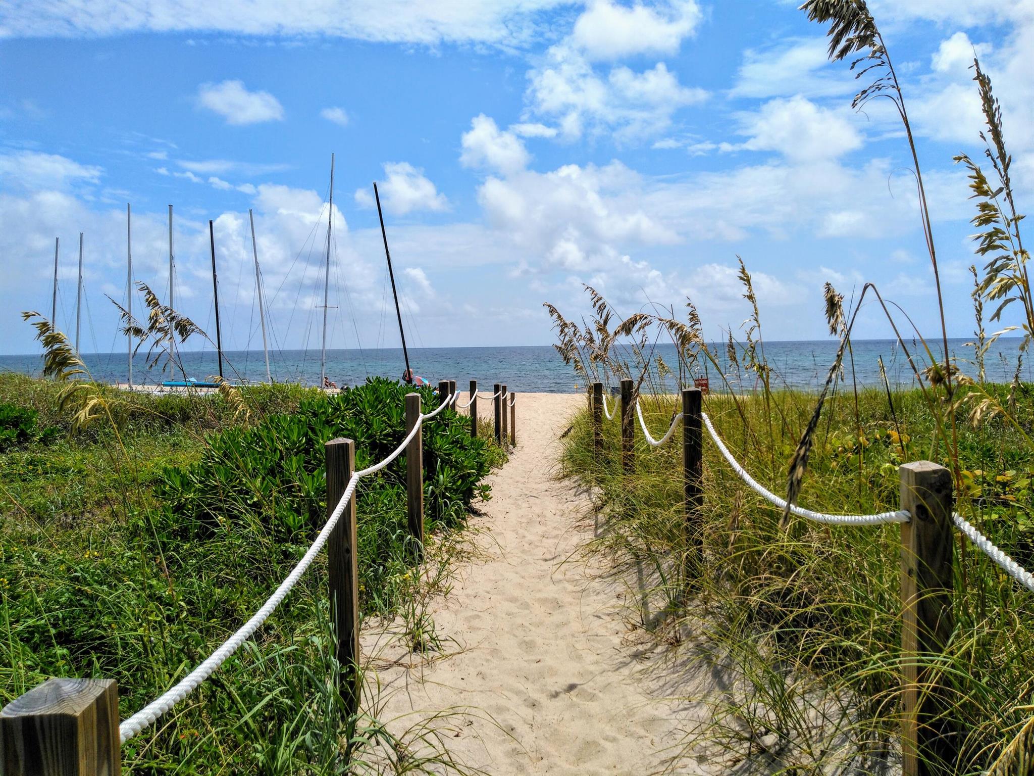 Renovated 1bedroom, 1 bathroom located near the beach in the sought after neighborhood of Palm Trail! Steps away from our local marina, neighborhood bars, fine dining, boating and the Beach! Includes a huge private fenced backyard, covered patio & 2 parking spaces! Clean & bright with great curb appeal. Ideally located. Perfect space for the beach goer, boater or just about anyone who enjoys the fresh ocean air and cool blue waters of the Atlantic ocean. Offered furnished but can be unfurnished upon request. Owner pays for water, lawn care & pest control. Easy & Quick move in process! No W/D on site but wash-n-fold located a block away & Delray offers pick up/drop off laundry service for cheap! Don't miss out on this one!