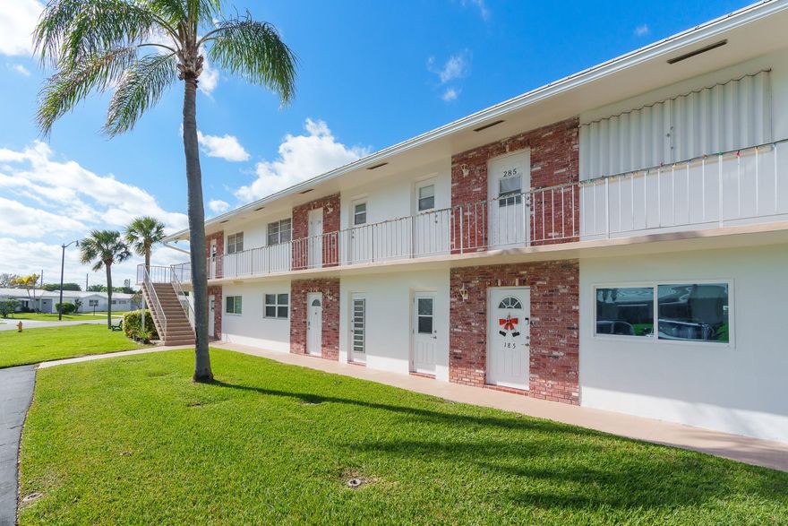 Beautifully remodeled 2/1 first floor unit on golf course. Unique modern open concept features an amazing kitchen. White cabinetry with gorgeous quartz countertops, subway tile backsplash + a breakfast counter, pantry and stainless steel appliances. Spacious living area with built-in cabinetry and a Florida room for your hobbies or office area.   Updated bathroom vanity and quartz countertop, subway tiles and more. Tile flooring throughout, hurricane windows & doors. + patio area.  A/C, water heater, appliances approx. 5 years old.  55+ Community. No pets. No recreational land lease.  $350 application fee, $500 Membership fee. Master Assoc. $245monthly. Condo maintenance $2400/annually.