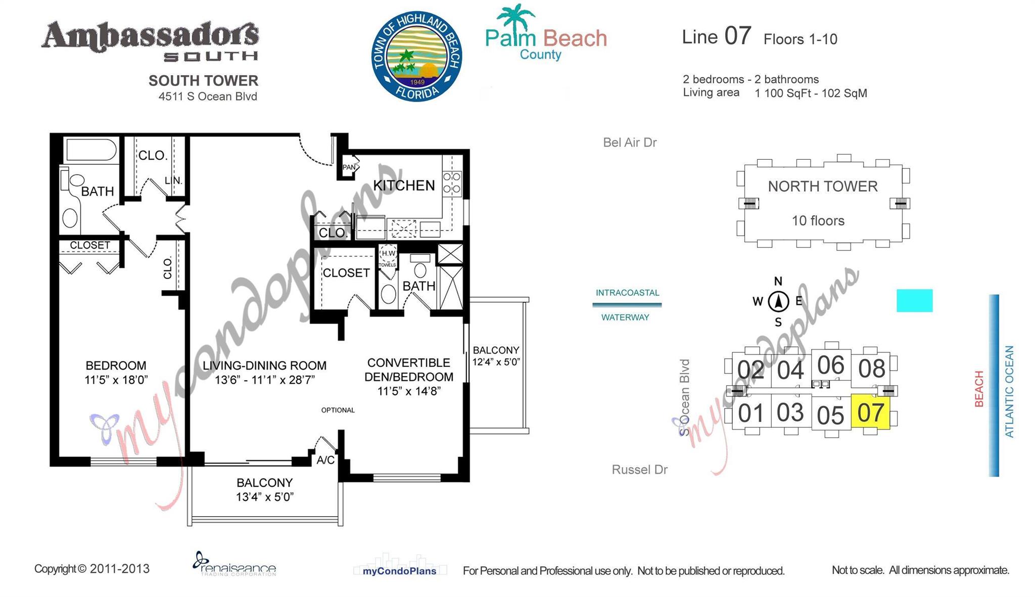 45 OCEAN CONDO - Residential Lease