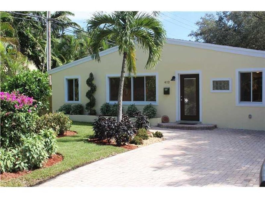 Enjoy this totally renovated 3/1 home in Croissant Park. Spacious backyard has Double gates in back of property can have parking for boats ect. 3 bedroom has and additional spaces great for office or a huge closet. Minutes to downtown Fort Lauderdale, Las Olas and 17th Street for great entertainment, shopping and dinning. Family neighborhood, quite and relaxing atmosphere. Just a few miles to Beach.
